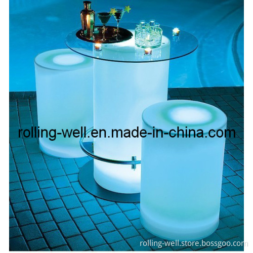Modern Plastic LED Table/Light up LED Furniture/Outdoor Table